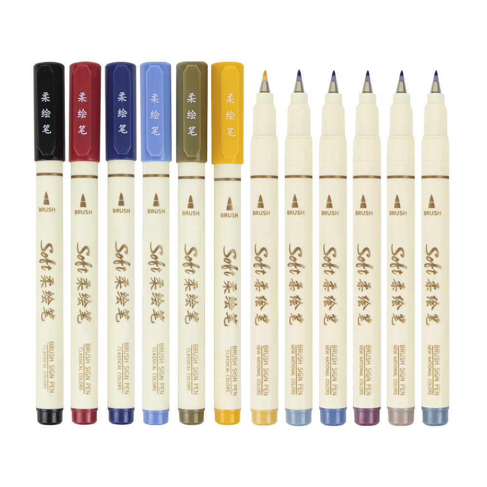 Correction Pen Fine - 6 adet Yeni Retro Renkli Yazı