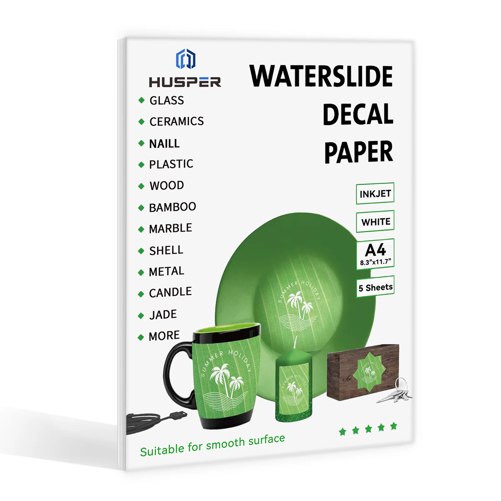 Ink Blotter Paper - 5 Yaprak A4 Boyutu Su Kaydırağı
