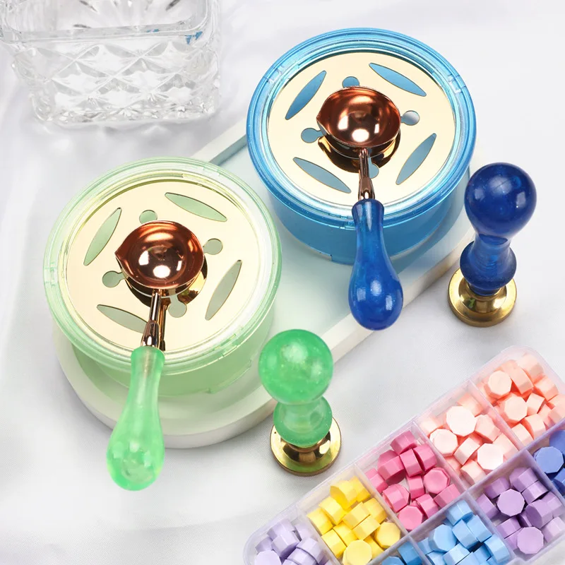 Wax Seal Stamp Set - 2 adet/set Mum Mühür Damga Seti