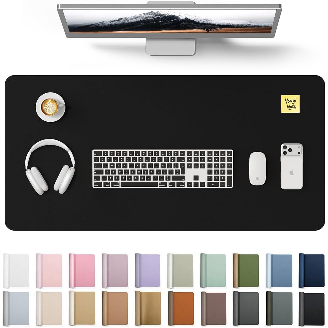 Leather Desk Pad - Ofis ve Ev İçin Büyük PU