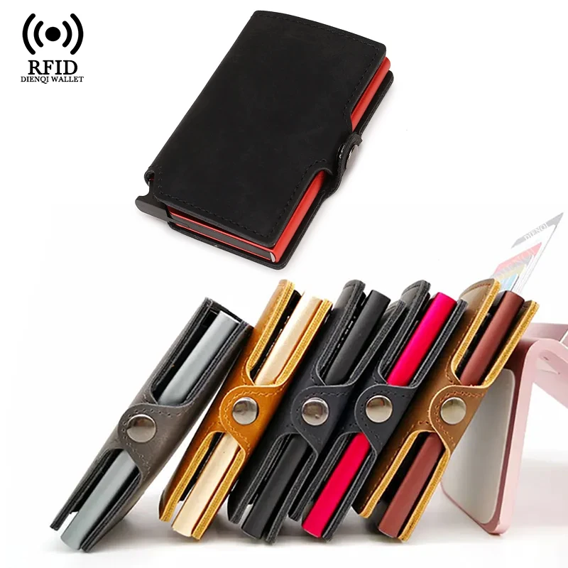 Index Card Holder - İnce Kartlık Erkek Cüzdanı Metal RFID