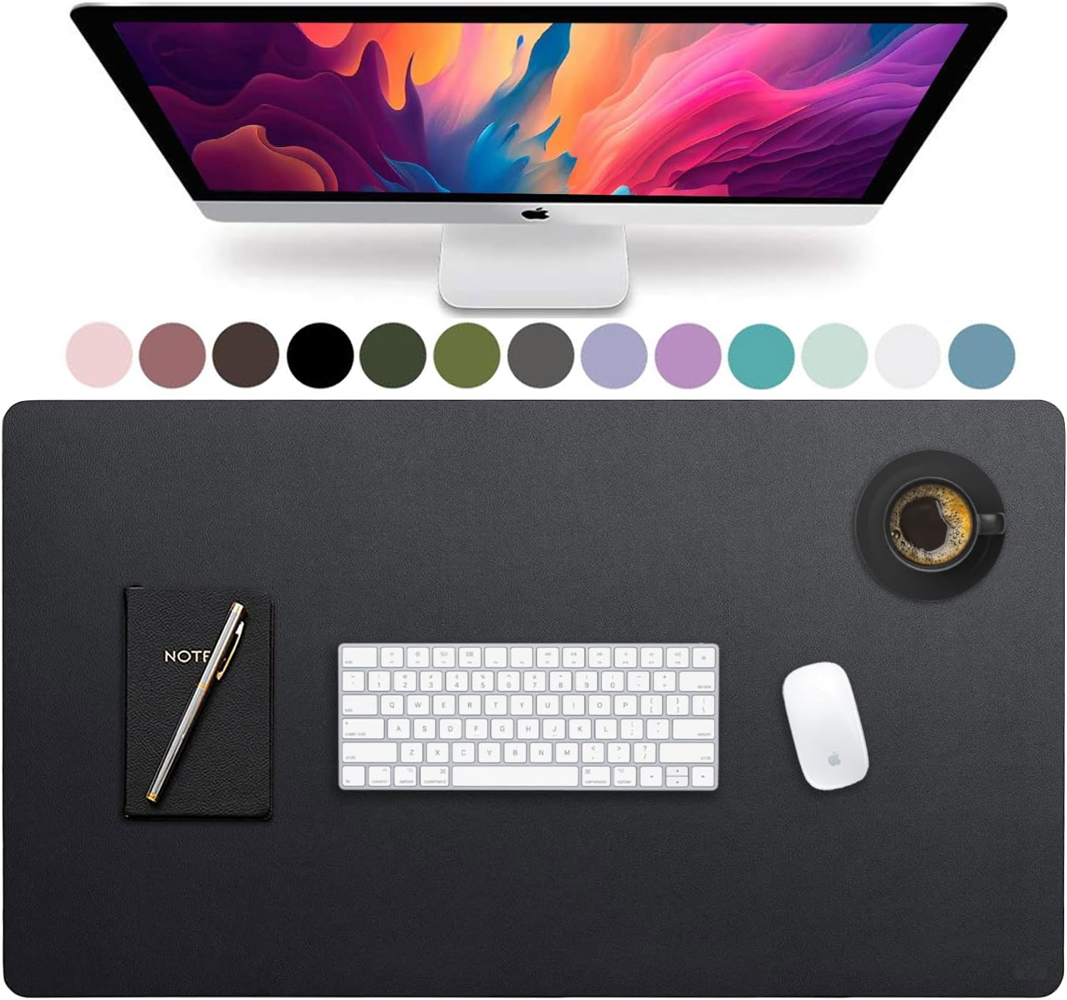 Leather Desk Pad - Büyük Boy Deri Masa Pedi, Ofis