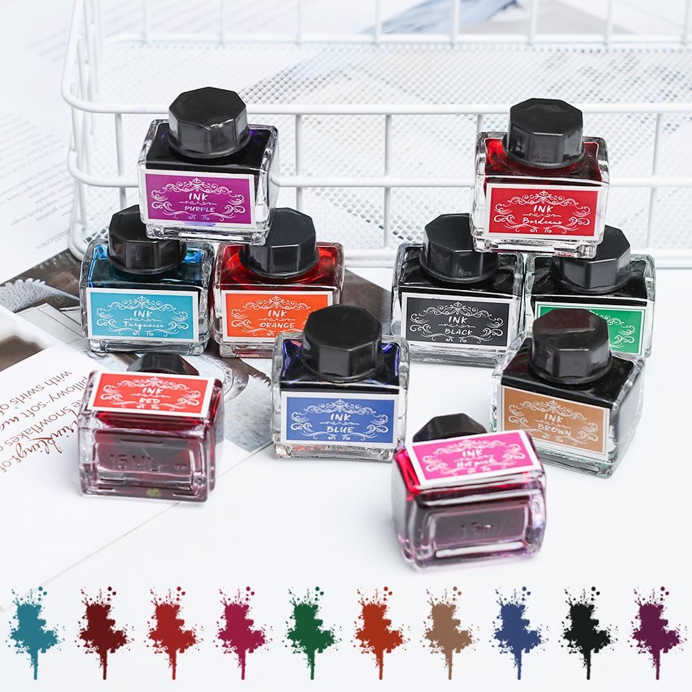 Fountain Pen Bottled Ink - Karbon içermeyen mürekkep için dolma kalem