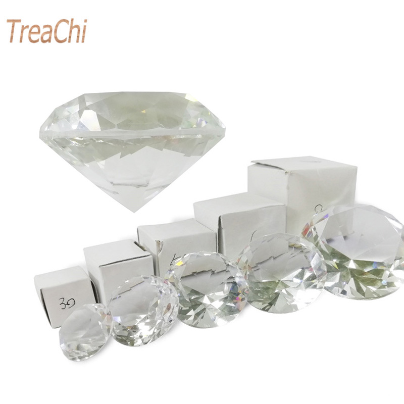 Paper Weight Crystal - Kristal Temizle Paperweight Yönlü Kesim Cam