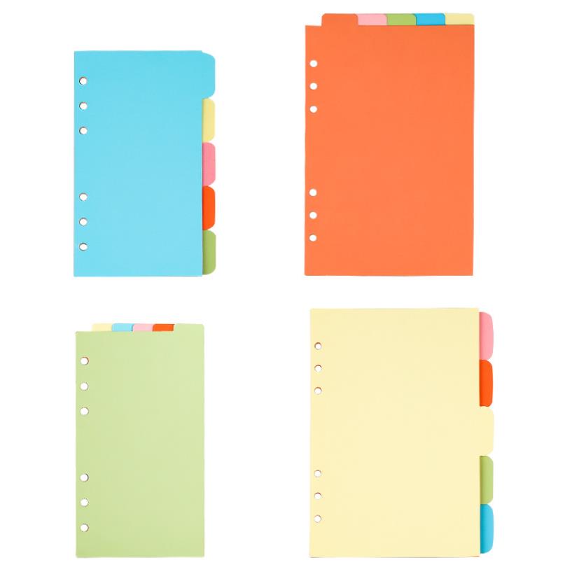 Tab Divider A4 - A5/A6/A7/B5/A4 kağıt ayracı dizin sayfası Tab