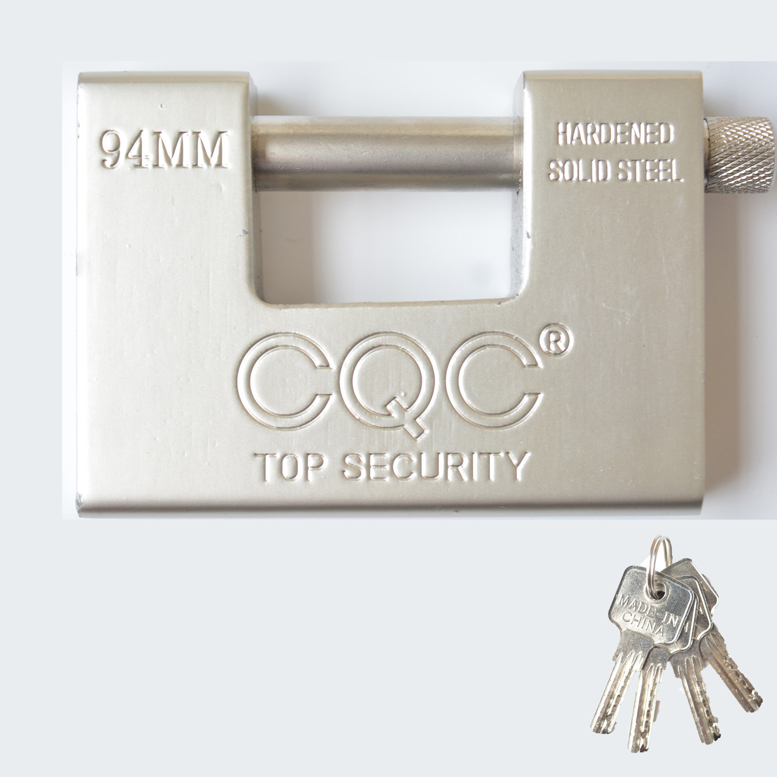 Letter Opener Brass - 94mm Anahtarlı Asma Kilit Ağır D-Şekilli