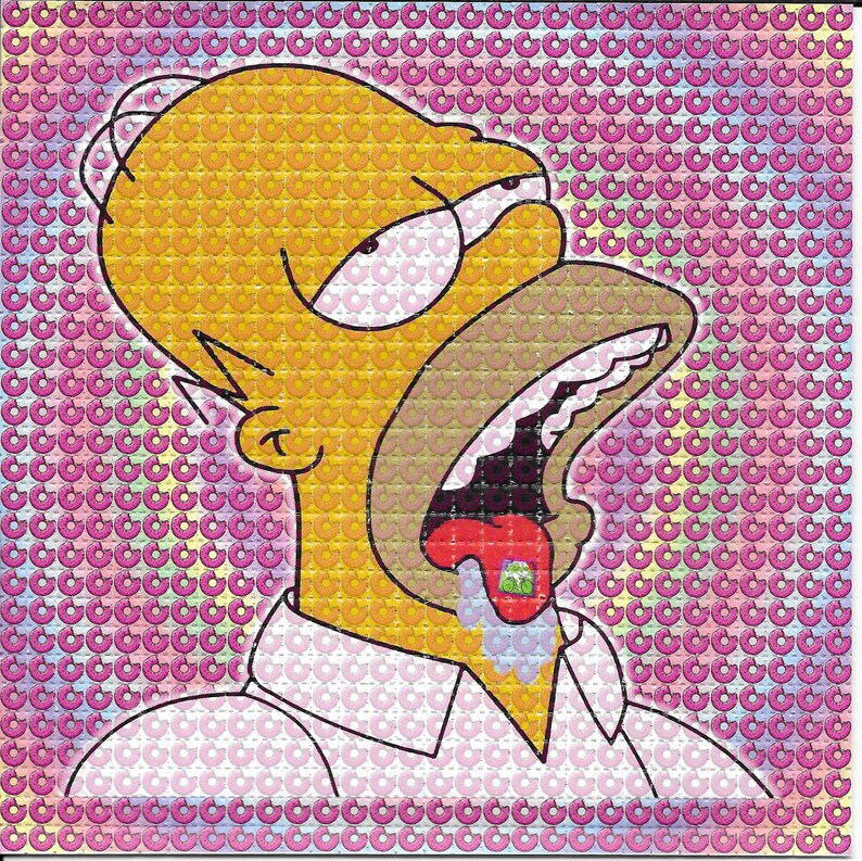 Ink Blotter Paper - Katkılı Homer Psychedelic asit ücretsiz kurutma