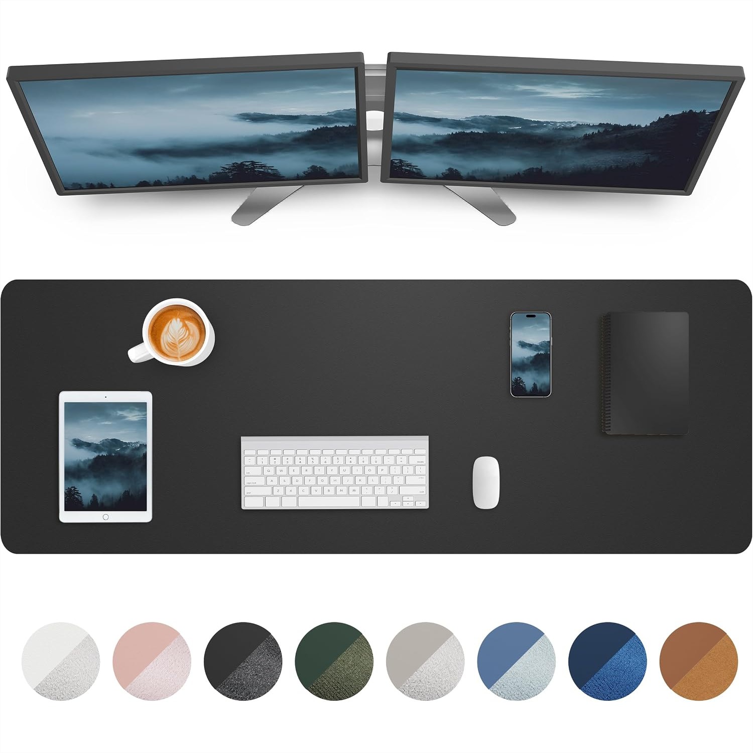 Leather Desk Pad - Büyük Boy Masa Örtüsü 55x17 inç