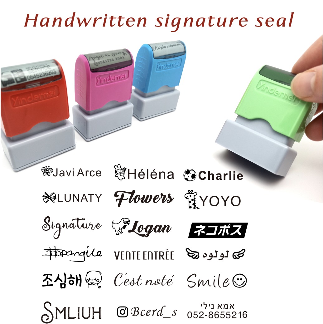 Rubber Date Stamp - Özel Öğretmen Adı Mürekkep Damgası İmza