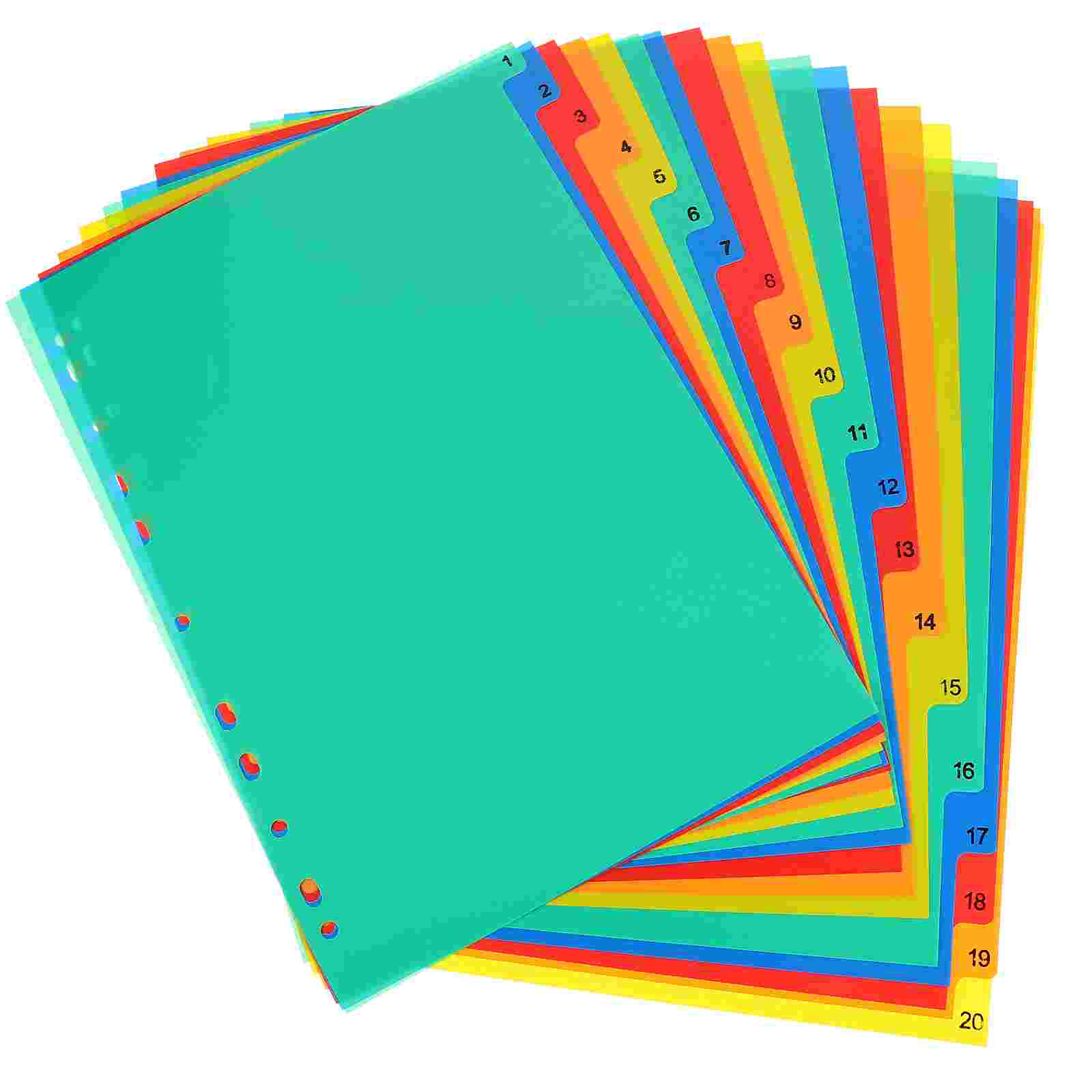 Tab Divider A4 - 20 adet A4 Ayrılmış Gevşek Yaprak