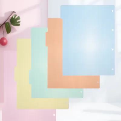 Tab Divider A4 - 10 Adet A4 Plastik İndeks Bölücü