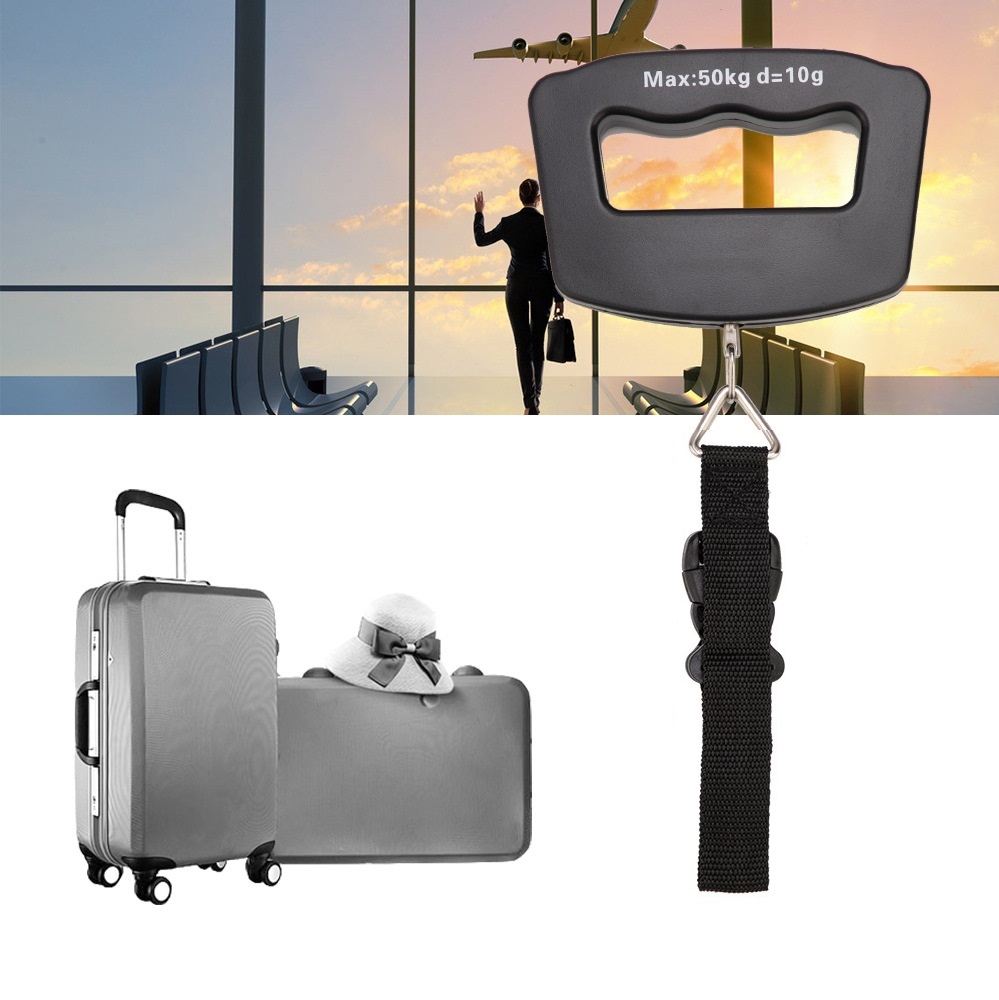 Tape Dispenser Weighted - Taşınabilir LCD Dijital Asılı Terazi Bagaj