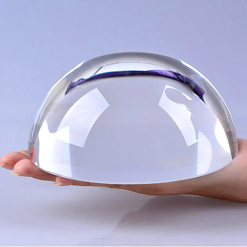 Paper Weight Crystal - Kristal yarımküre cam yarım top Paperweight