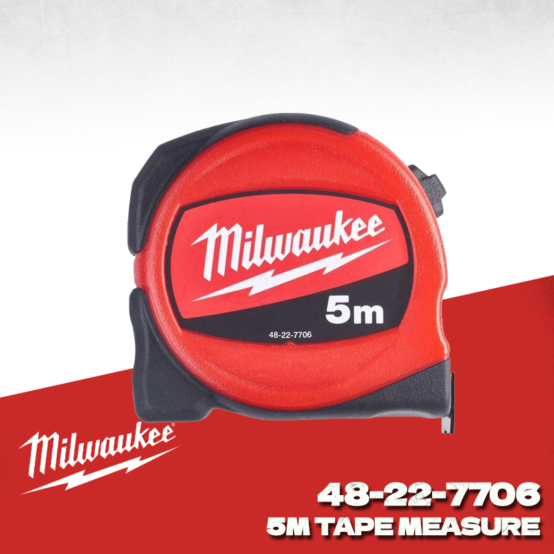 Tape Dispenser Weighted - MILWAUKEE 48-22-7706 Slimline 5M Mezura Milwaukee