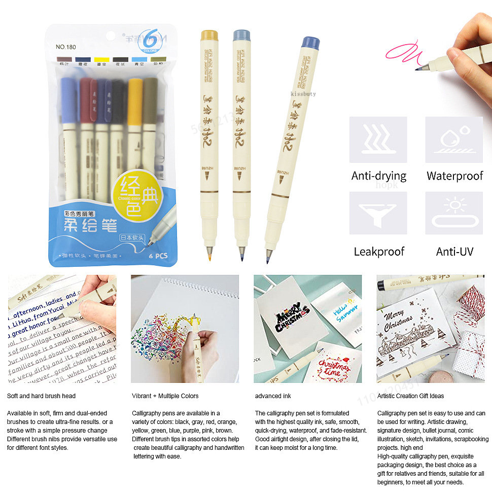 6 adet Yeni Retro Renkli Yazı  - Correction Pen Fine incelemesi ve fiyatı