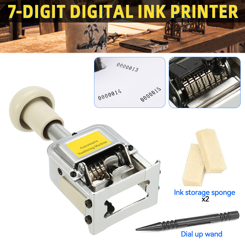 Sayı makinesi 7 pozisyon otoma - Rubber Date Stamp incelemesi ve fiyatı