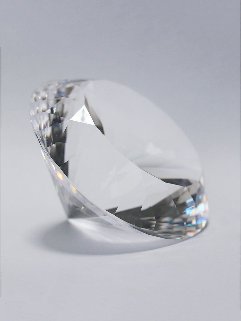 150mm şeffaf optik kristal elm - Paper Weight Crystal incelemesi ve fiyatı