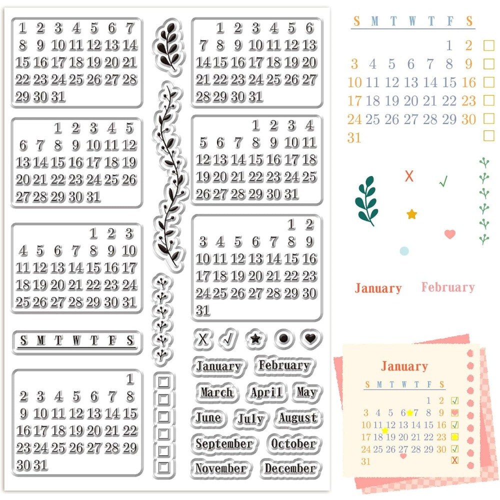 Takvim Temizle Pullar Sayfalar - Rubber Date Stamp incelemesi ve fiyatı