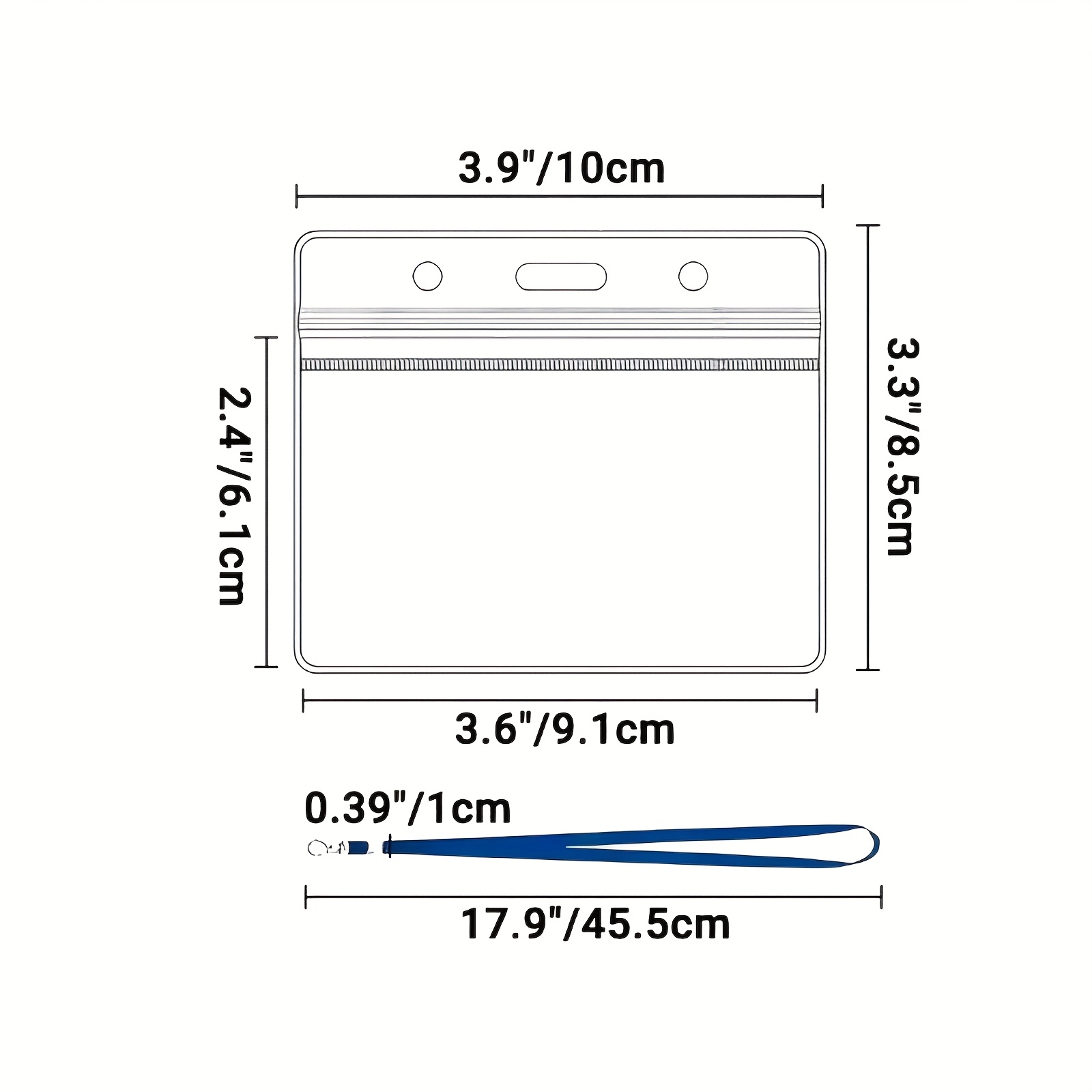 10 takım Şeffaf PVC Kimlik Kar - Index Card Holder incelemesi ve fiyatı