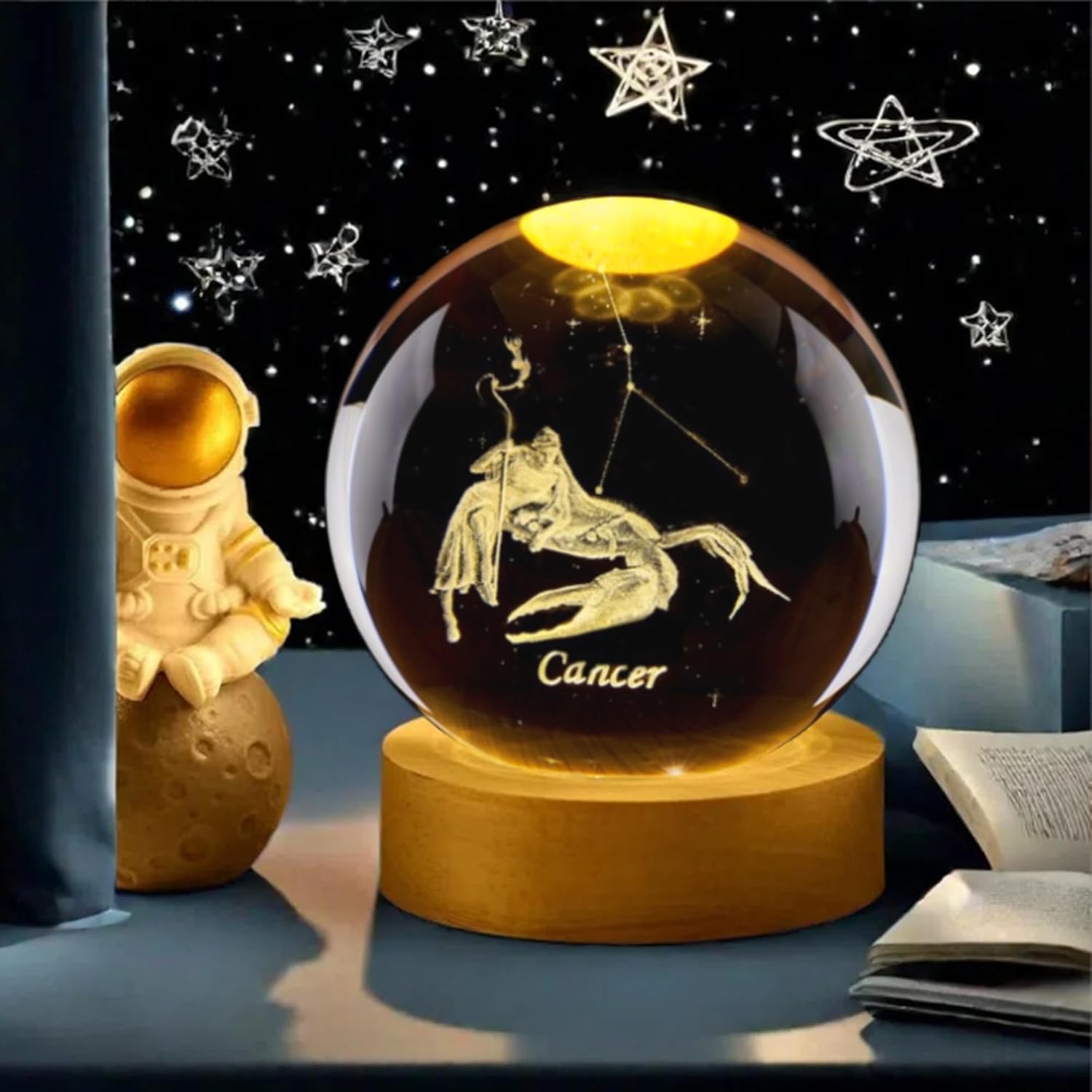 3D Kanser Takımyıldızı Kristal - Paper Weight Crystal incelemesi ve fiyatı