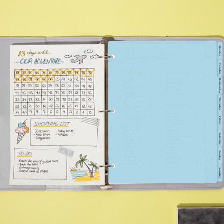8 Bölmeli 3 Halkalı Dosya Ayır - Tab Divider A4 incelemesi ve fiyatı