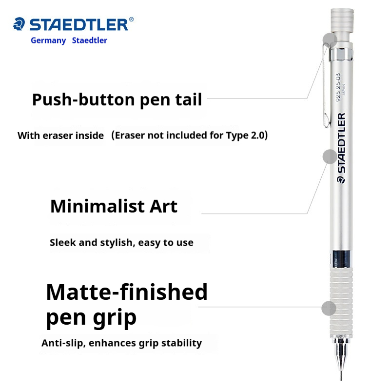 Staedtler 925 Tam Metal Tasarı - Mechanical Pencil 0.3 incelemesi ve fiyatı