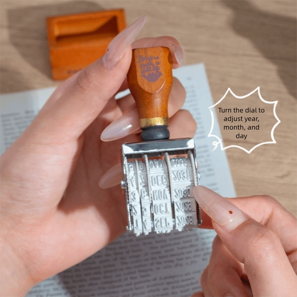 Retro Ahşap Tarih Damgası Ahşa - Rubber Date Stamp incelemesi ve fiyatı