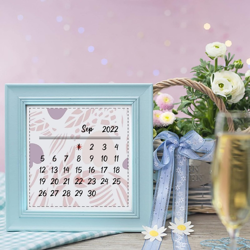 1 adet 8.3x5.8in takvim şeffaf - Rubber Date Stamp incelemesi ve fiyatı