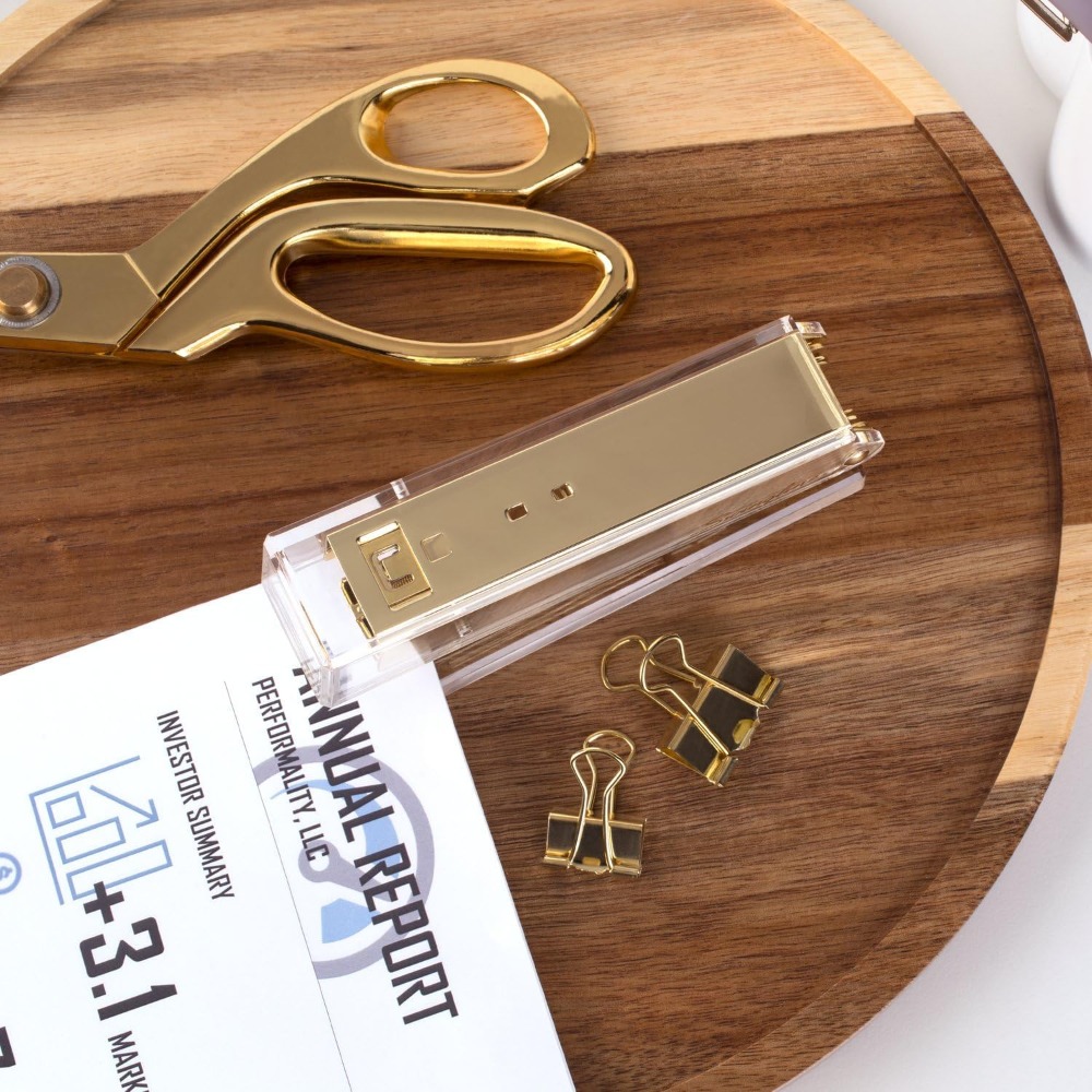 Kompakt Şeffaf Akrilik Altın Z - Stapler Half Strip incelemesi ve fiyatı