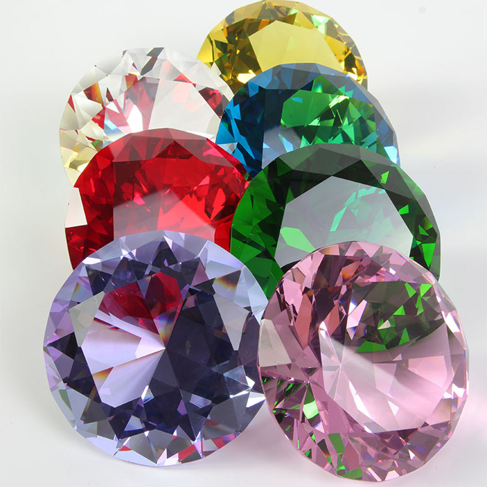10 Renk Kristal Elmas Şekilli  - Paper Weight Crystal incelemesi ve fiyatı
