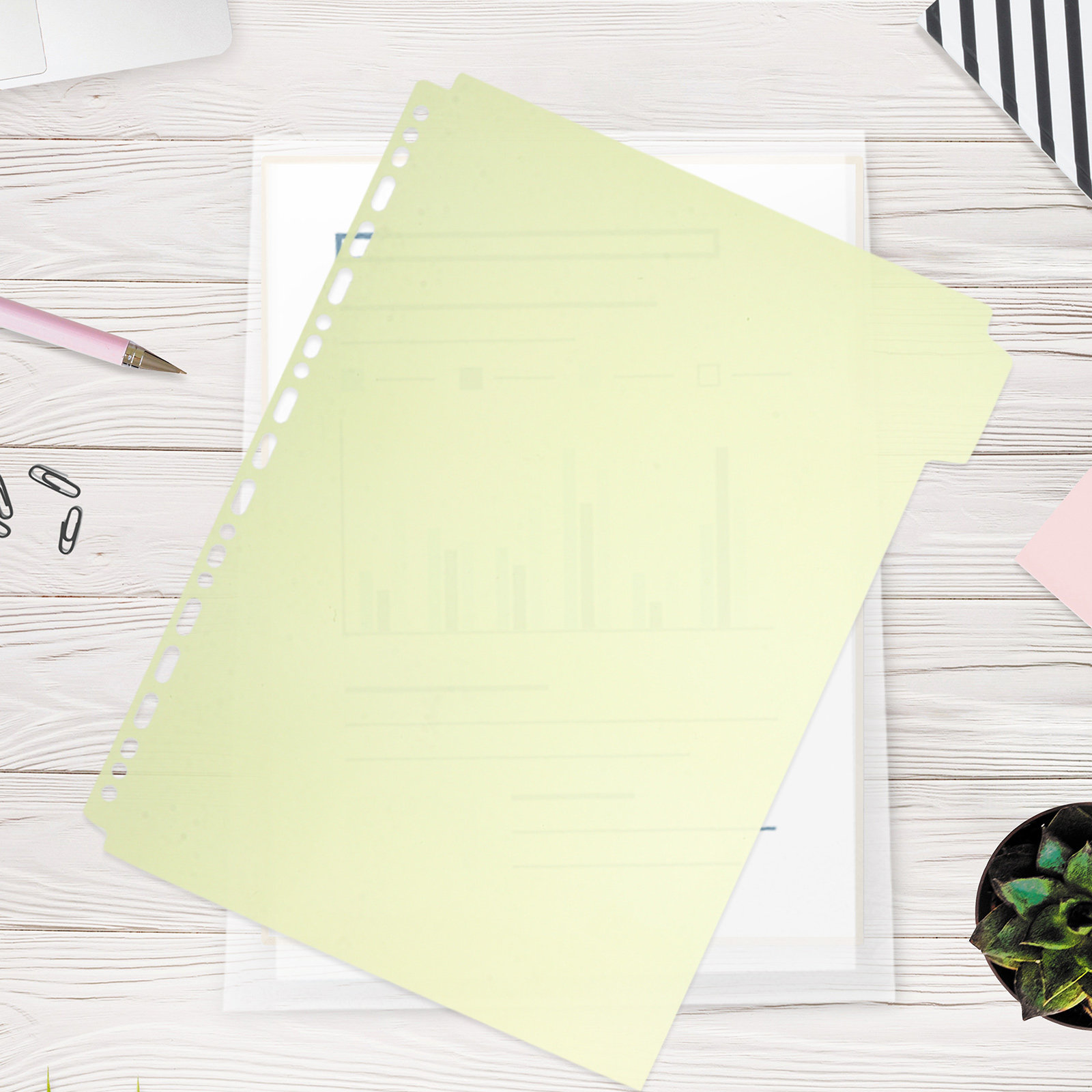 6 adet dosya bağlayıcı bölücül - Tab Divider A4 incelemesi ve fiyatı